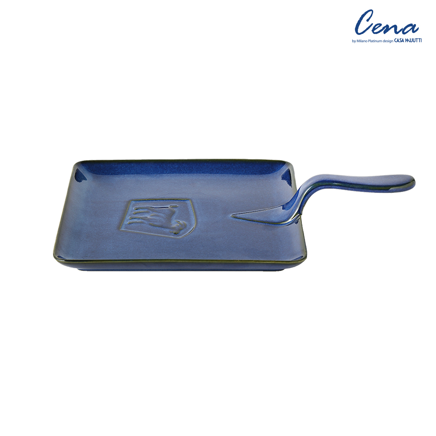 [까사무띠]쎄나 사각 프라이팬 접시 30cm 블루 LH7658-30